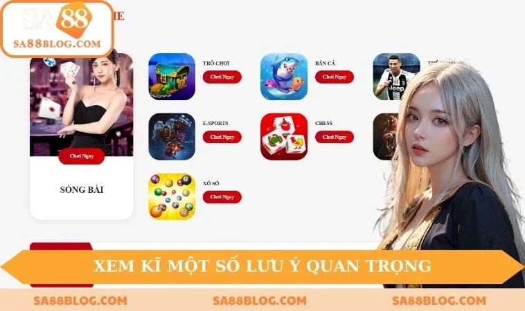 xem ki mot so luu y quan trong Xem kĩ một số lưu ý quan trọng